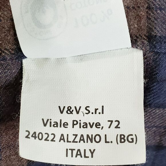 ORDEAN Cotton Button Down Shirt Mens Size Large Plaid Long Sleeve - Picture 9 of 10